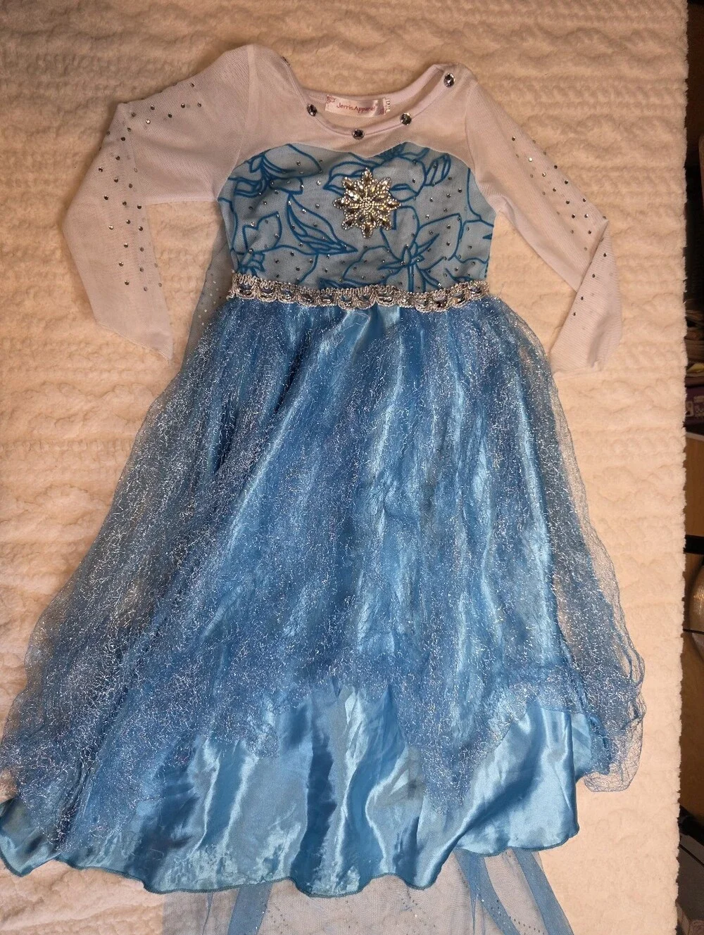 Blue Snowflake Princess Dress Costume Girls 100